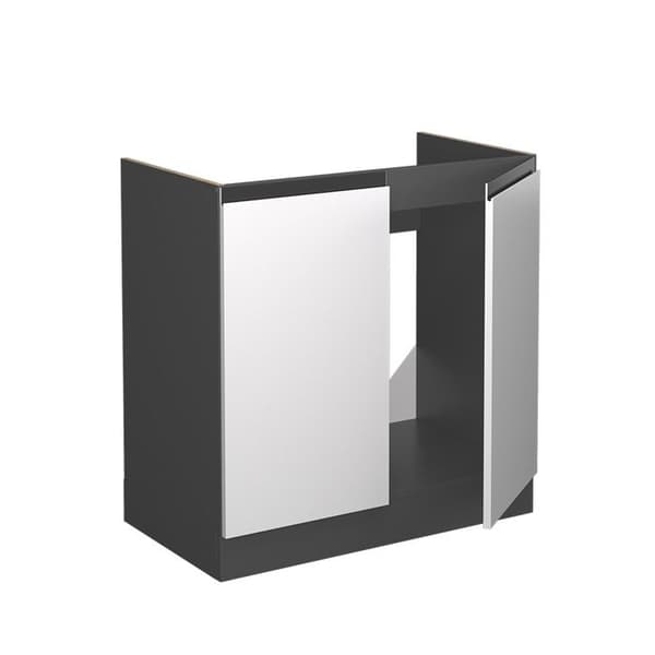 Meuble bas sous-évier R-Line, 80cm, PT Ek, Vit, Antracit, Vicco
