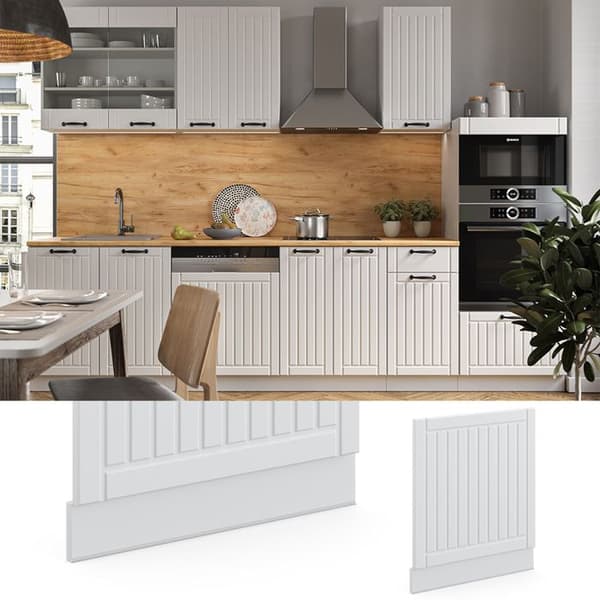 Fasad Berömmelse-Linje, 60cm, PT Marmor, Vit landsbygd, Vit, Vicco