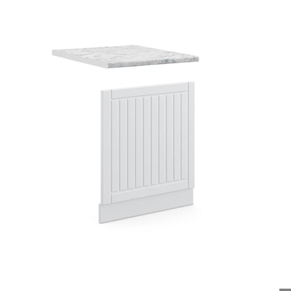 Fasad Berömmelse-Linje, 60cm, PT Marmor, Vit landsbygd, Vit, Vicco