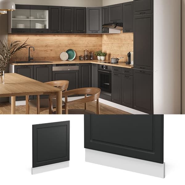 Façade R-Line, 60cm, PT Ek, Antracit landsby, Vit, Vicco