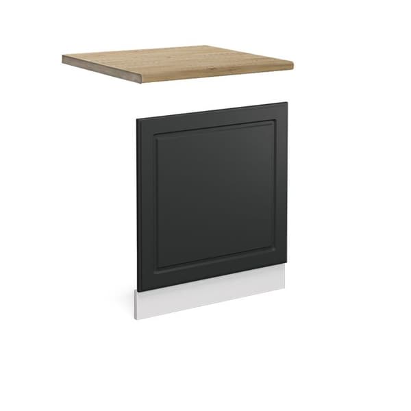 Façade R-Line, 60cm, PT Ek, Antracit landsby, Vit, Vicco