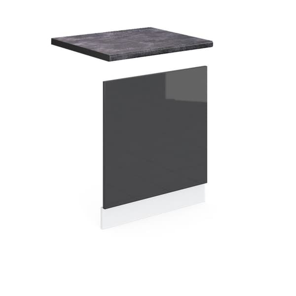 Fasad R-Line, 60cm, PT Antracit, Antracit Hög glans, Vit, Vicco
