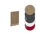 Miniatyrbild 6 av 6: Façade R-Line, 45 cm, PT Antracit, Artisan-ek, Guldträd-ek, Vicco