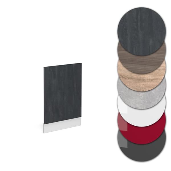 Façade R-Line, 45 cm PT Antracit, Betong svart, Vit, Vicco
