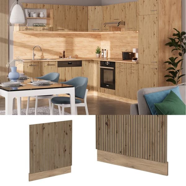 Façade R-Line, 60 cm utan PT, Artisanek, Guldstarka ek, Vicco