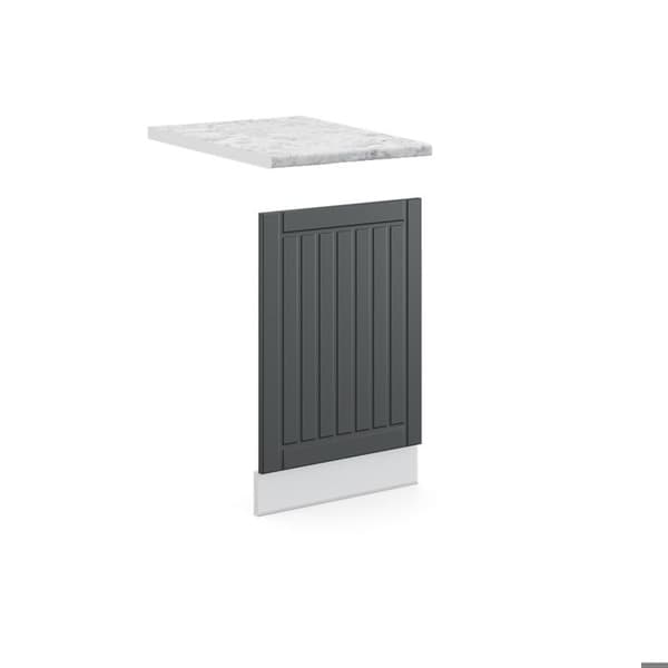 Fasad Berömmelse-Linje, 45cm, PT Marmor, Antracit kampanj, Vit, Vicco
