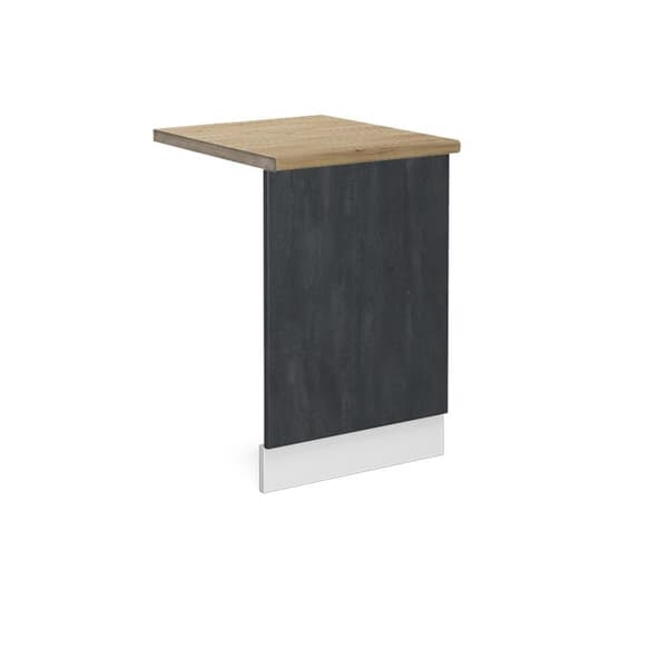 Façade R-Line, 45cm PT Ek, Svart Betong, Vit, Vicco