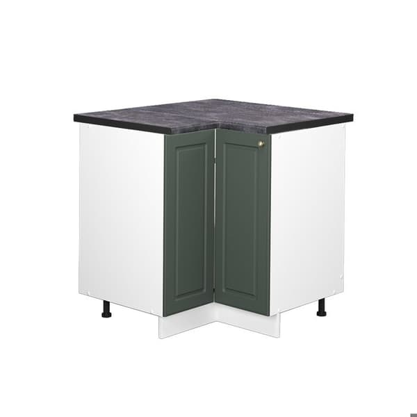 Fame-Line hörn Möbel, 80.5cm, PT Antracit, Grön Guld Land, Vit, Vicco