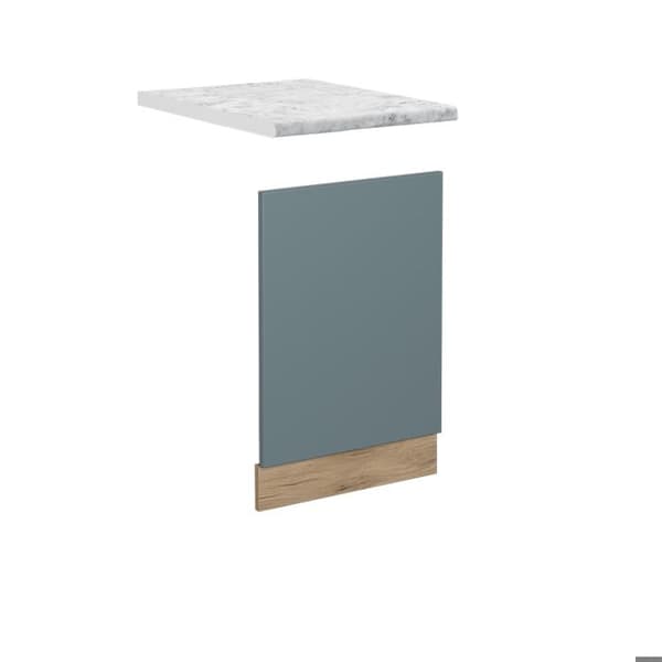 Fasad R-Line, 45cm, PT Marmor, Blå-grå, Guldstark ek, Vicco