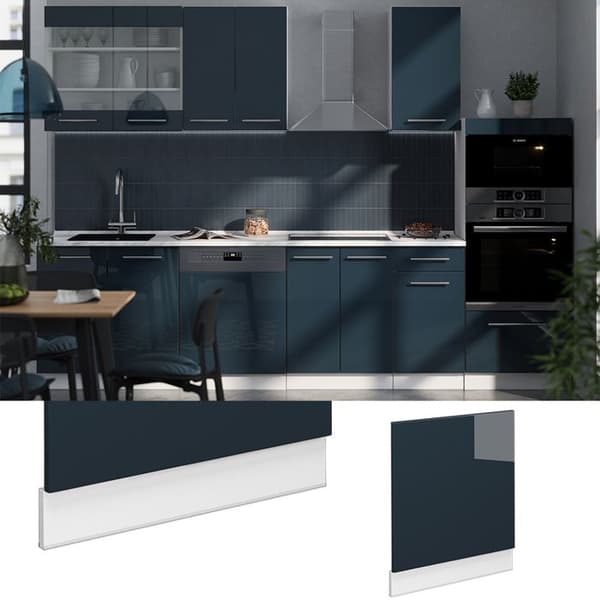 Fame-Line fasad, 60 cm, PT Marble, Blank mörkblå, Vicco