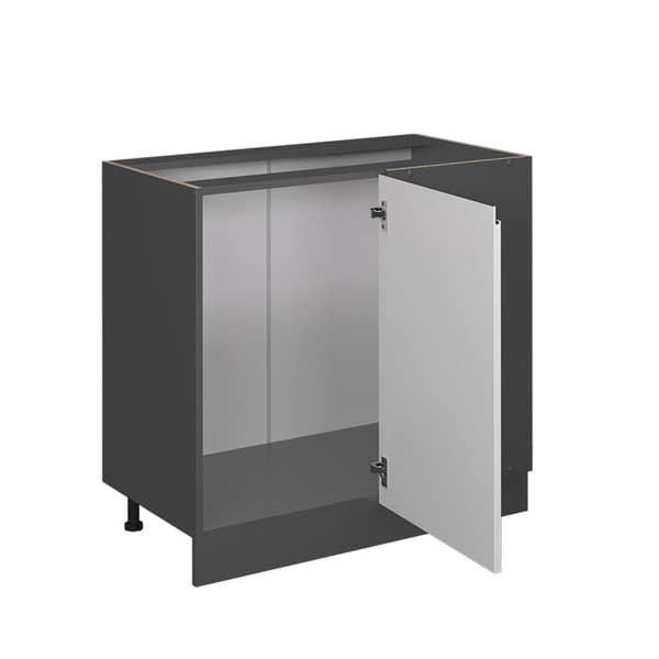Hörnsoffa R-Line, 86cm PT Marmor, Vit, Antracit, Vicco