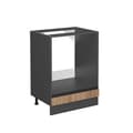Miniatyrbild 1 av 4: Meuble för ugn R-Line, 60 cm J-Form, utan PT, Guld-ek, Antracit, Vicco