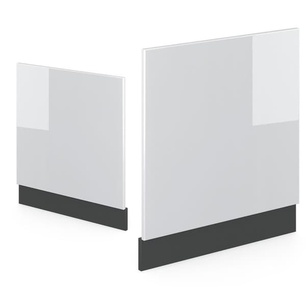 Façade R-Line, 60cm, PT Marmor, Vit högblanka, Antracit, Vicco
