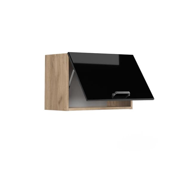 Vicco R-Line köksvägg, Svart Högblank, 60 cm Platt
