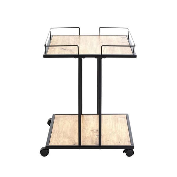 Köksvagn "ascola" 60cm Svart &amp; Ek - Paris Prix