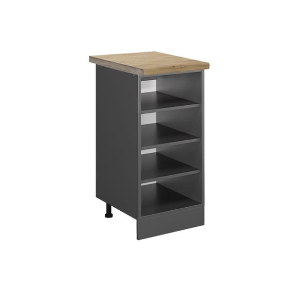 R-Line kökshylla, 40cm, PT Ek, Antracit, Antracit, Vicco