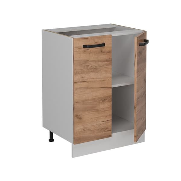 R-Line köksunderdel, 60cm utan PT, Guldstyrka ek, Vit, Vicco