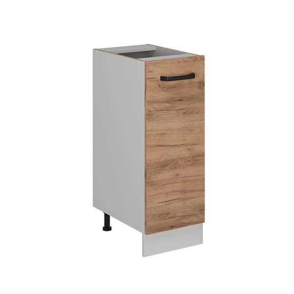 R-Line köksmöbler, 30cm utan PT, Guldstyrka ek, Vit, Vicco