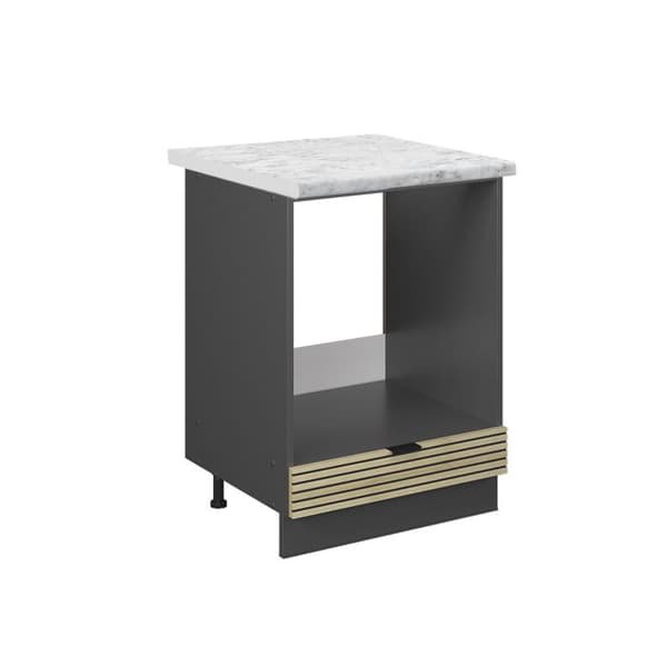 Fame-Line ugnsskåp, 60cm, PT marmor, ekpanel, antracit, Vicco