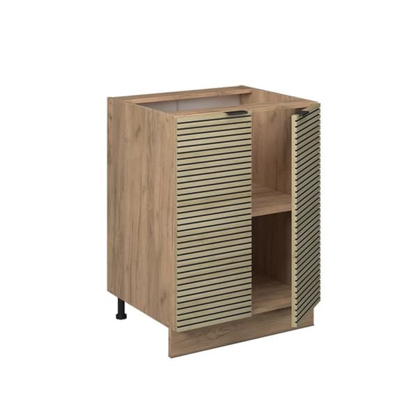 Fame-Line köksunderdel, 60cm utan bänkskiva, Ekpanel, Guldstyrka ek, Vicco