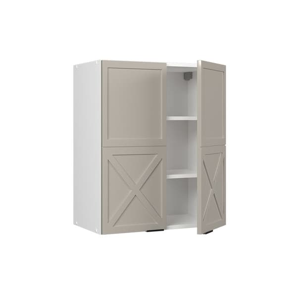 Fame-Line köksvägg, 60cm, GreyBeige, White, Vicco