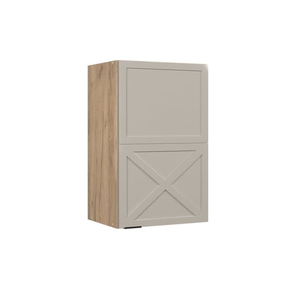 Fame-Line köksvägg, 45cm, GreyBeige, Guldstyrka ek, Vicco