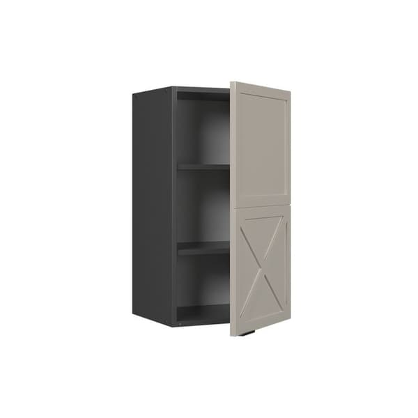Fame-Line kök hög enhet, 40cm, GreyBeige, Antracit, Vicco