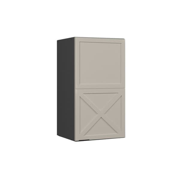 Fame-Line kök hög enhet, 40cm, GreyBeige, Antracit, Vicco