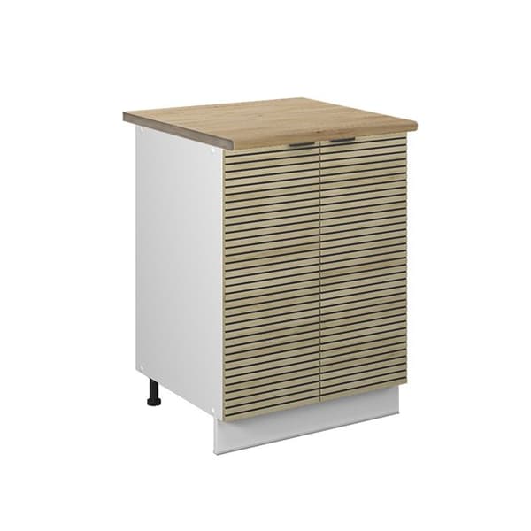 Fame-Line köksunderdel, 60cm, PT Ek, Ekpanel, Vit, Vicco