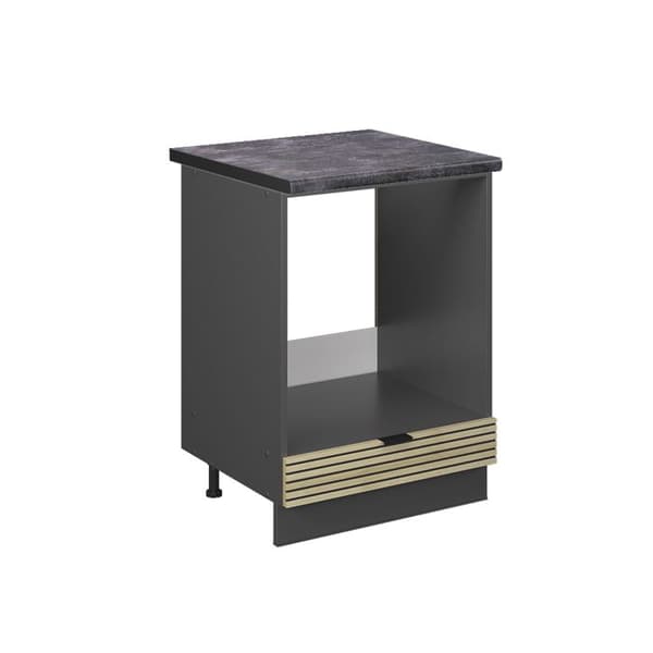 Fame-Line ugnsskåp, 60cm, PT antracit, ekpanel, antracit, Vicco