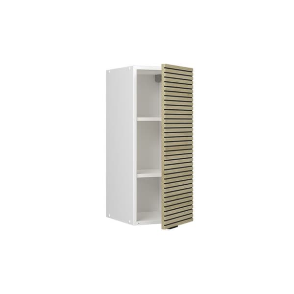 Fame-Line köksvägg, 30cm, Ekpanel, Vit, Vicco