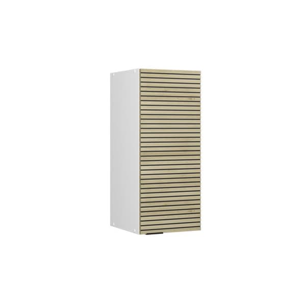 Fame-Line köksvägg, 30cm, Ekpanel, Vit, Vicco