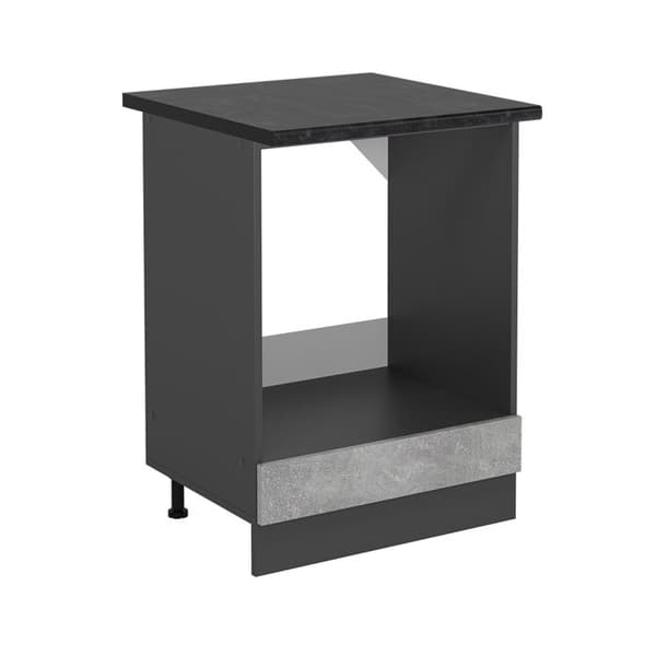 Meuble för ugn R-Line, 60 cm, PT Antracit, Betong, Antracit, Vicco