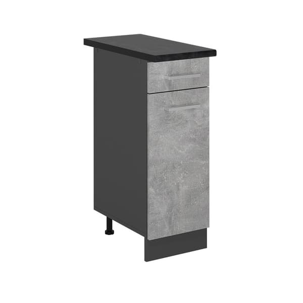 Köksmöbel R-Line, 30cm, PT Antracit, Betong, Antracit, Vicco