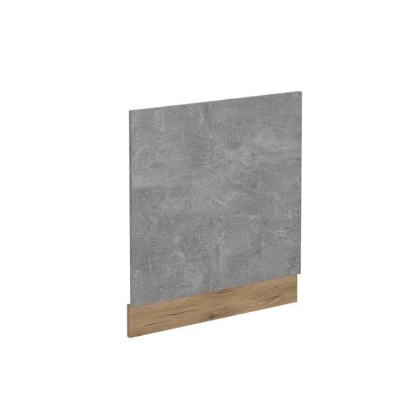 "Diskmaskinsframsida R-Line, 60cm utan PT, Betong, Guldstark ek, Vicco"