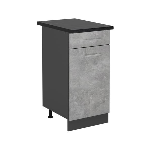 Köksmöbel R-Line, 40 cm, PT Antracit, Betong, Antracit, Vicco