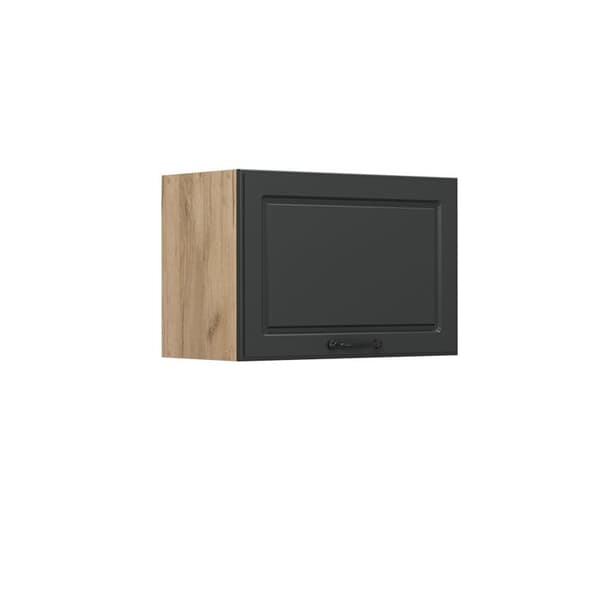 Kököverskåp R-Line, 60cm Platt, Anthracite landsbygd, Guldstark ek, Vicco