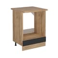 Miniatyrbild 1 av 4: Meuble för ugn R-Line, 60cm, PT Ek, Antracit landsbygd, Guld ek, Vicco