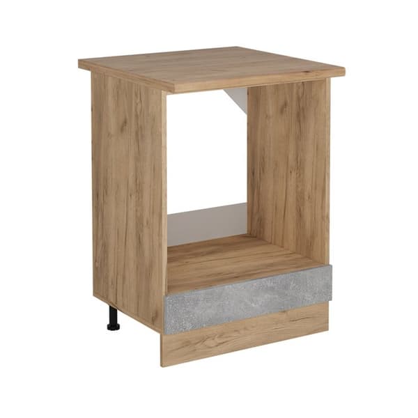 Meuble för ugn R-Line, 60 cm, PT Ek, Betong, Guldstarka ek, Vicco