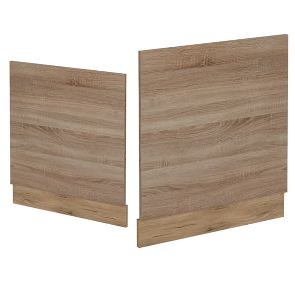 Diskret frontpanel för diskmaskin R-Line, 60 cm utan PT, Sonoma, gyllene ek, Vicco