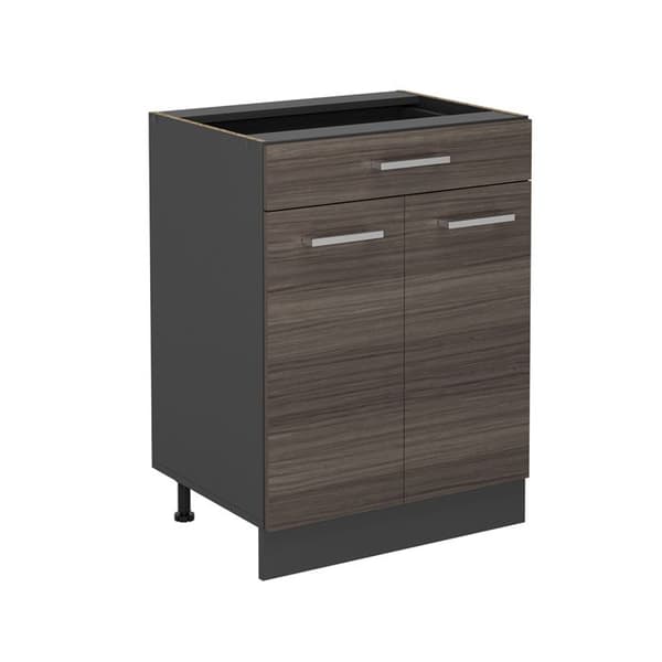 Köksmöbel R-Line, 60cm med låda, utan PT, Ädelgrå, Antracit, Vicco