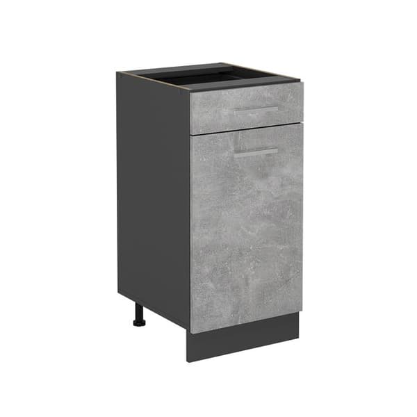Köksmöbel R-Line, 40cm utan PT, Betong, Antracit, Vicco
