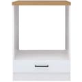 Miniatyrbild 2 av 4: JUNONA Ugnsunderskåp 60 cm - Bänkskiva - Blank vit