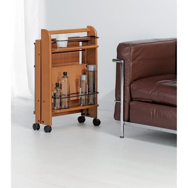 Desserte Foppapedretti Carrello Ciliegio Moderna i Trä