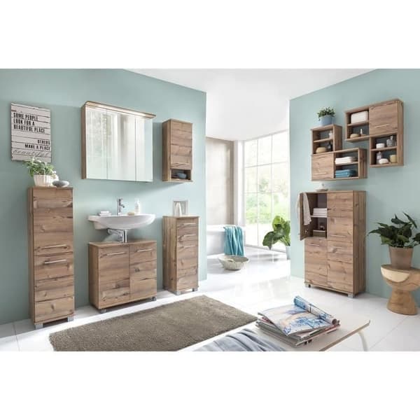 Schildmeyer Element Bas 119969 Isola 30x32,5x88 cm dekorerad i silvergran
