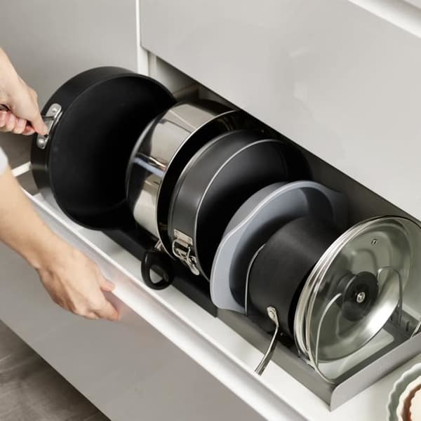 Kökorganisator - Joseph Joseph - DrawerStore™ - Utvidbar 30,5 till 56 cm - 7 avdelare - Grå