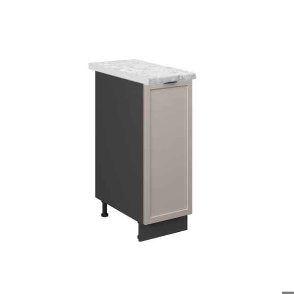 Köksmöbel Fame-Line, 30cm, PT Marmor, Gråbeige, Antracit, Vicco