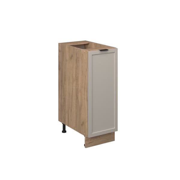 Köksmöbel Fame-Line, 30 cm utan PT, Gråbeige, Guldådrad ek, Vicco