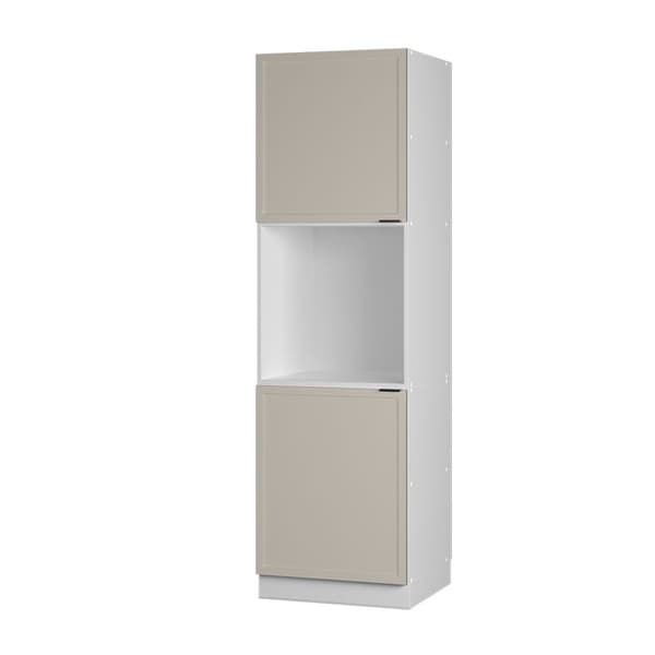 Fame-Line köksskåp, 60 cm med öppna hyllor, GråBeige, Vit, Vicco