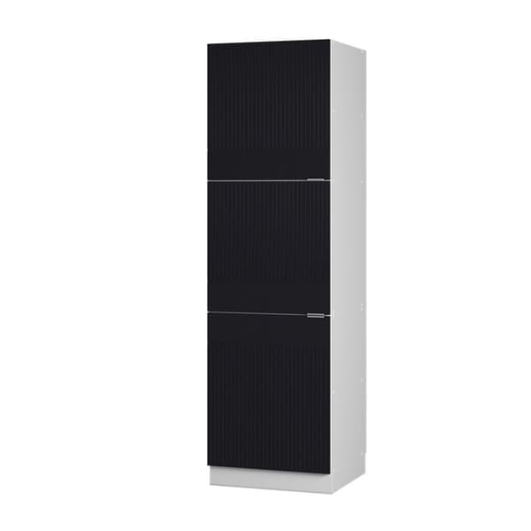Meuble för ugn Fame-Line, 60cm, Svart randig, Vit, Vicco